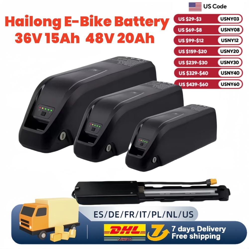 Ebike Battery 48V 20Ah Hailong - 36V 48V 52V Hailong EBike แบตเตอรี่