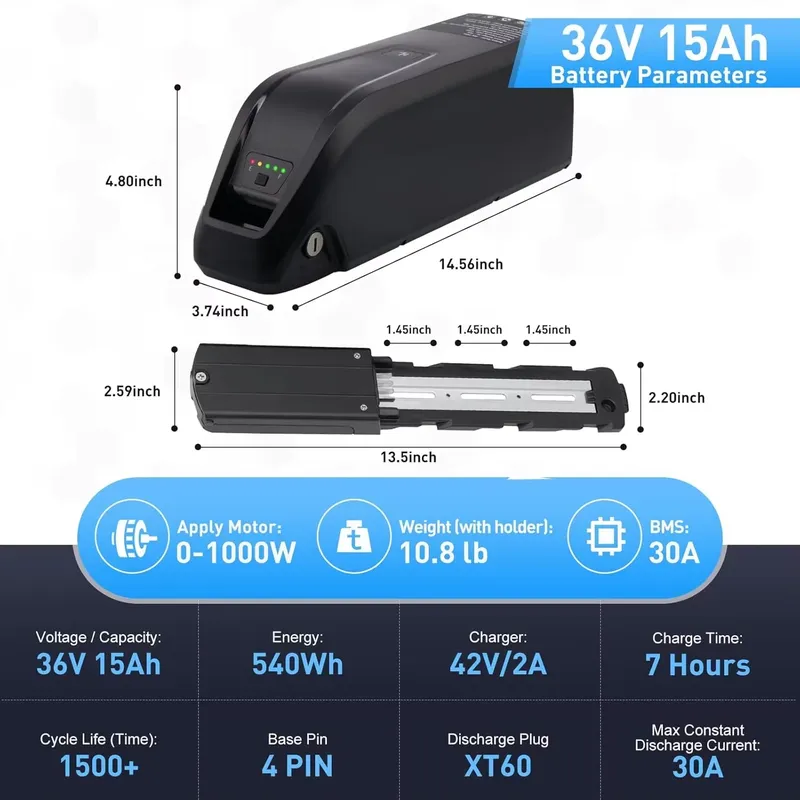 แบตเตอรี่จักรยานไฟฟ้า Hailong  - Ebike Battery 48V 20Ah Hailong บทวิจารณ์และราคา