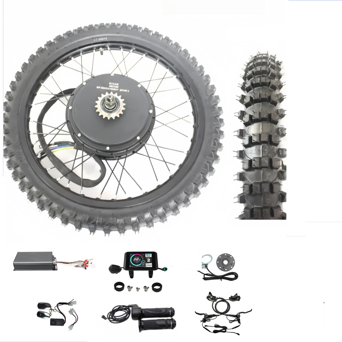 EBike 48 V-72 V 3000-8000W 17  - 72V 5000W Hub Motor Kit บทวิจารณ์และราคา