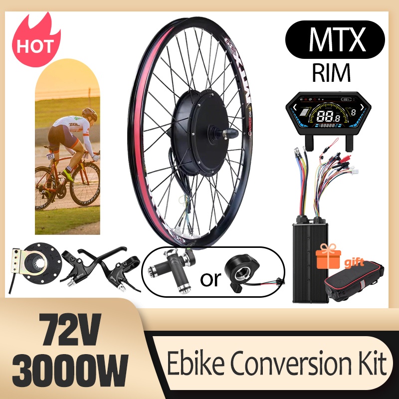 ชุดแปลงจักรยานไฟฟ้า 3000W MTX3 - Ebike Conversion Kit 72V 3000W บทวิจารณ์และราคา