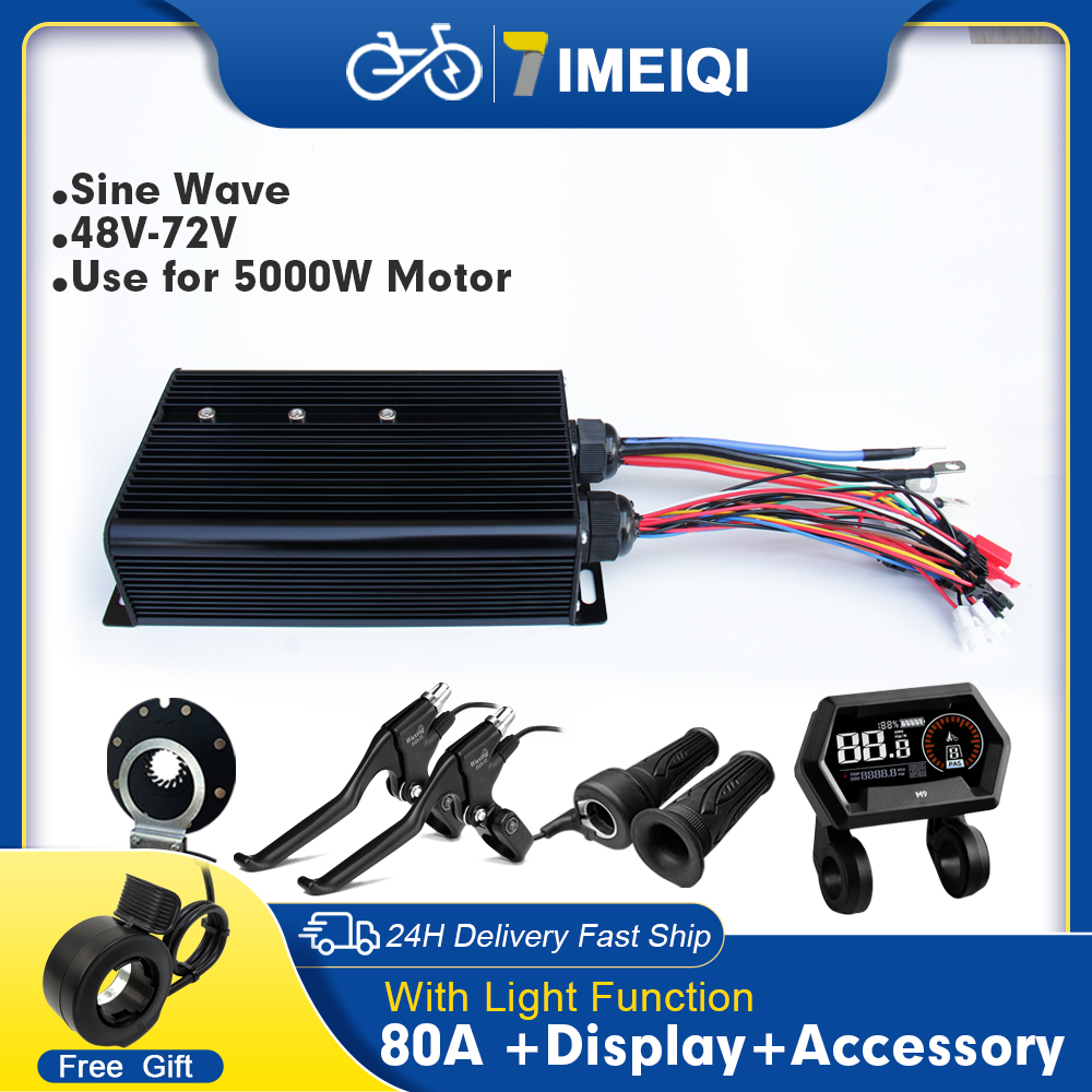 คอนโทรลเลอร์ไซน์เวฟสำหรับจักรย - Sine Wave Controller 48V 72V 80A บทวิจารณ์และราคา