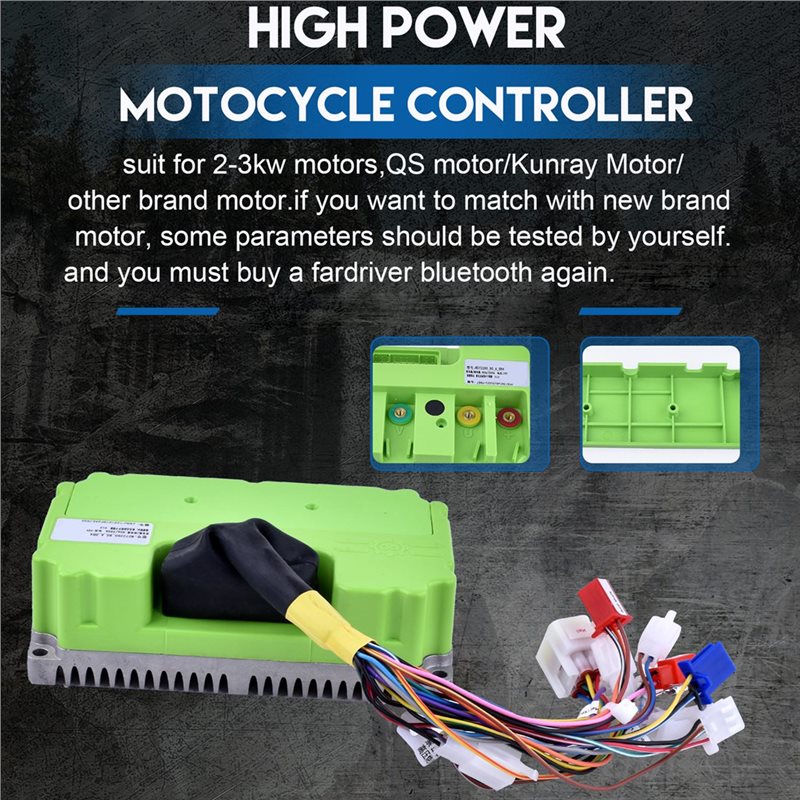 Fardriver 48V-72V 80A 3KW คอนโ - Sine Wave Controller 48V 72V 80A บทวิจารณ์และราคา